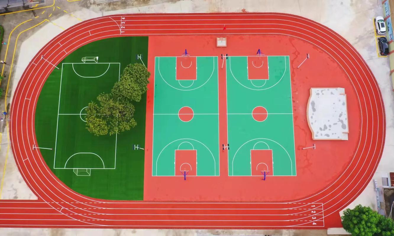 南阳市学校塑胶跑道篮球场 - 方案